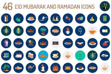 Ramazan kavramsal simgesi tasarım