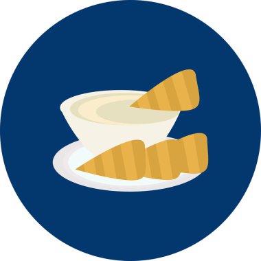 Ramazan kremalı pasta kavramsal simgesi tasarım