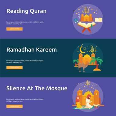 Eid ve Ramazan Banner tasarımı