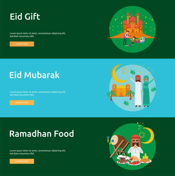 Eid Projekt Transparent Ramadan — Wektor stockowy