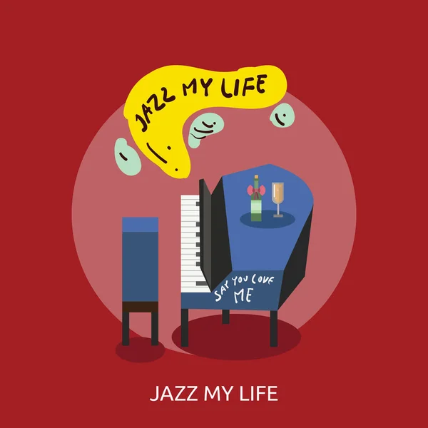 Jazz Life Conceptual Design Vector Graphics