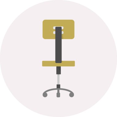 Sandalye simgesi tasarım | Stil uzun gölge simgesi olan büyük düz simgelerin ve teknoloji, kavram, animasyon ve çok daha fazlası için mobilya, multimedya, kullanmak.