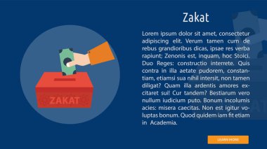 Zekat kavramsal Banner tasarımı