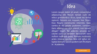 Fikir kavramsal Banner tasarımı