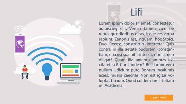 Lifi kavramsal Banner tasarımı