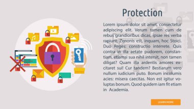 Koruma kavramsal Banner tasarımı