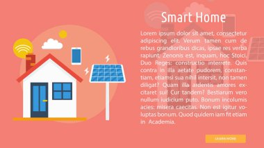 Akıllı ev kavramsal afiş