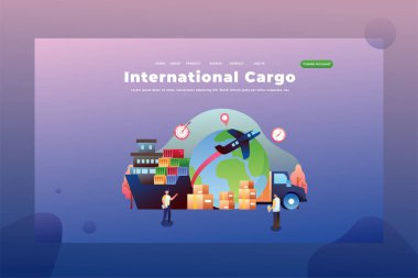 Uluslararası kargo ülkeler arasında paket gönderiyor - Teslimat