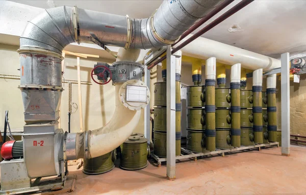 Havalandırma sistemi koruma için hava filtrasyon tesisi ile bir