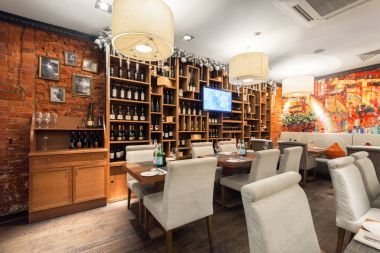 Moskova/Rusya - Aralık 2014. Ana salonun iç lu