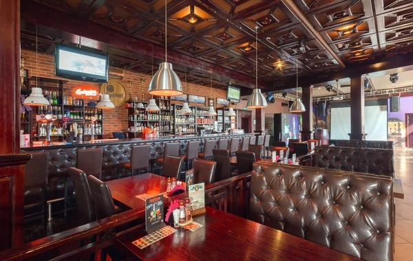 Moskova - Ağustos 2014: Bir lüks disko bar restoran bir ziyafet salonu ve kafeterya - 