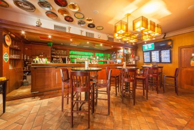Moskova - Ağustos 2014: Bira Restoran 