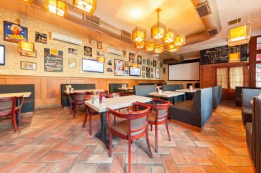 Moskova - Ağustos 2014: Bira Restoran 