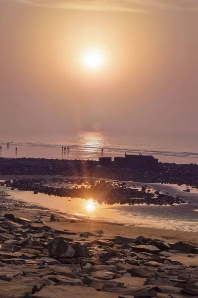 Красочные восходы на восточном побережье стоили Индии . — стоковое фото