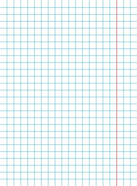 Page of school notebook. Square. Vector illustration.