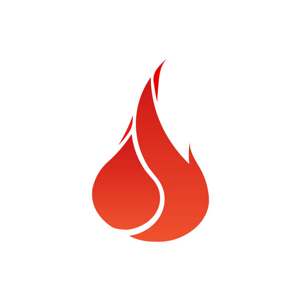 Fire flames. Icon. vector logo design template. Illustration.