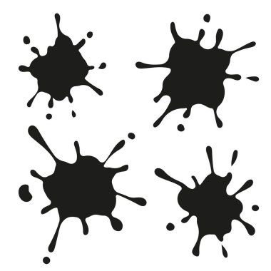 Mürekkep lekesinin vektör çizimi. Bırak.