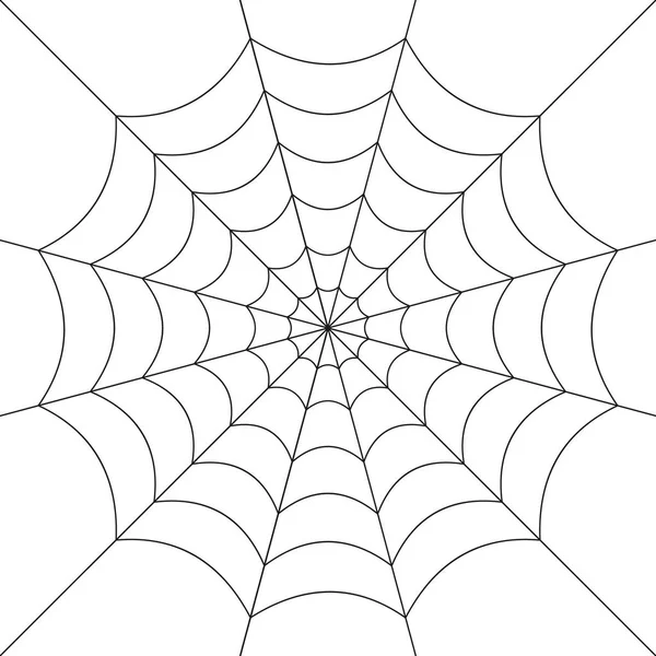 蜘蛛网的矢量图解. 孤立无援 第10部分. — 图库矢量图片