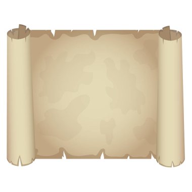 Papirüs kağıtları. Vektör illüstrasyonu.