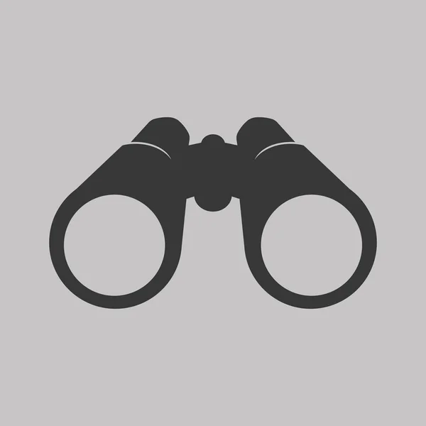 Vector illustration of binocular icon. Flat design. — Stock Vector