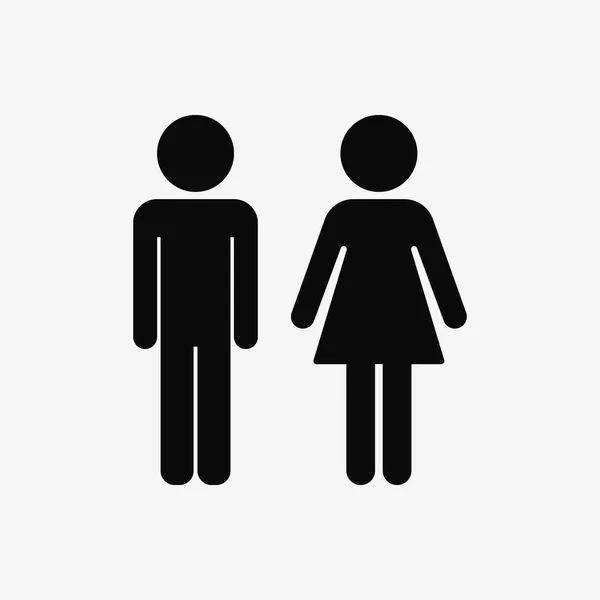 Vector illustration of male and female signs. — ストックベクタ