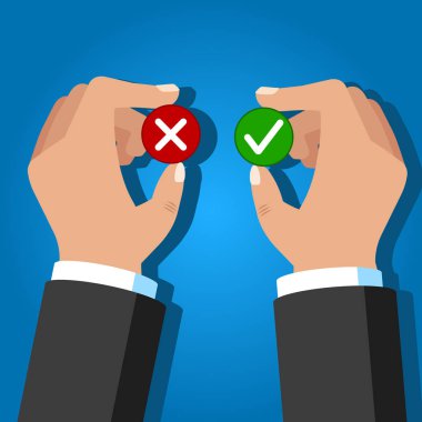 El ele tutuşmalar, işaretler ve işaretler. Vektör illüstrasyonu.