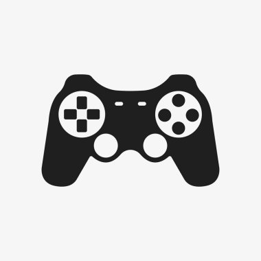 Oyun denetleyici simgesi tasarımı. Vektör çizimi. İzole edilmiş.