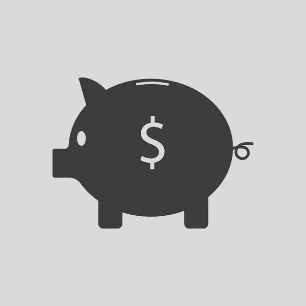 Vector illustration piggy money bank icon. Isolated. — Stock Vector