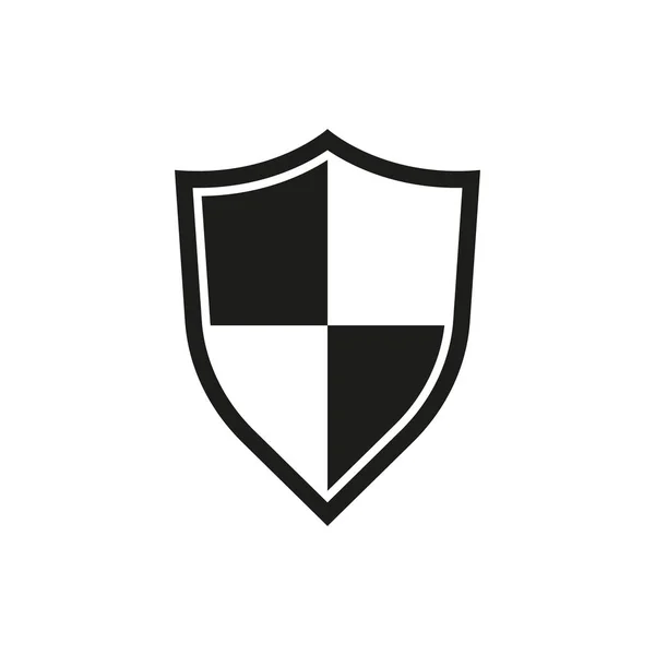 Ilustración vectorial del icono del escudo de protección. Aislado . — Archivo Imágenes Vectoriales