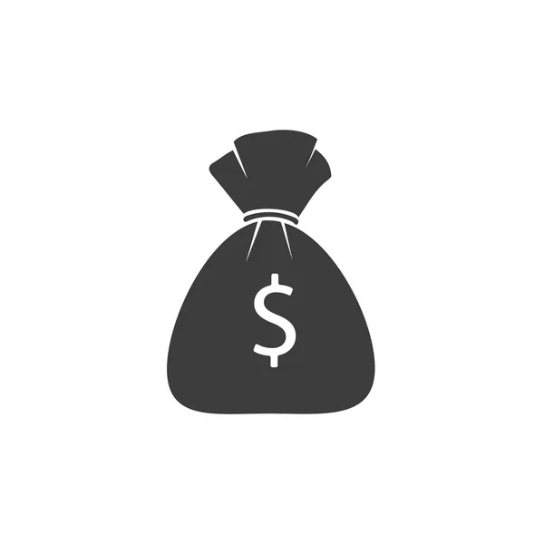 Money bag icon design. Vector illustration. Isolated. — Stock Vector