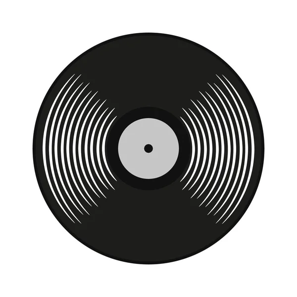 Vektor Illustration der Schallplatten-Ikone. isoliert. — Stockvektor