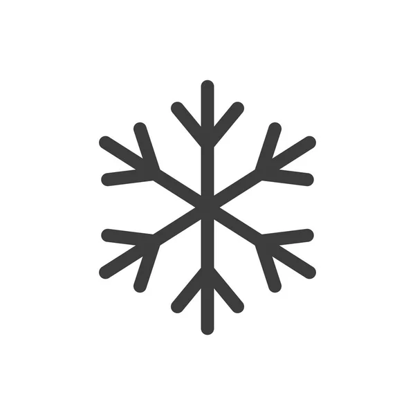 Vector illustratie van sneeuwvlok pictogram ontwerp. geïsoleerd. — Stockvector