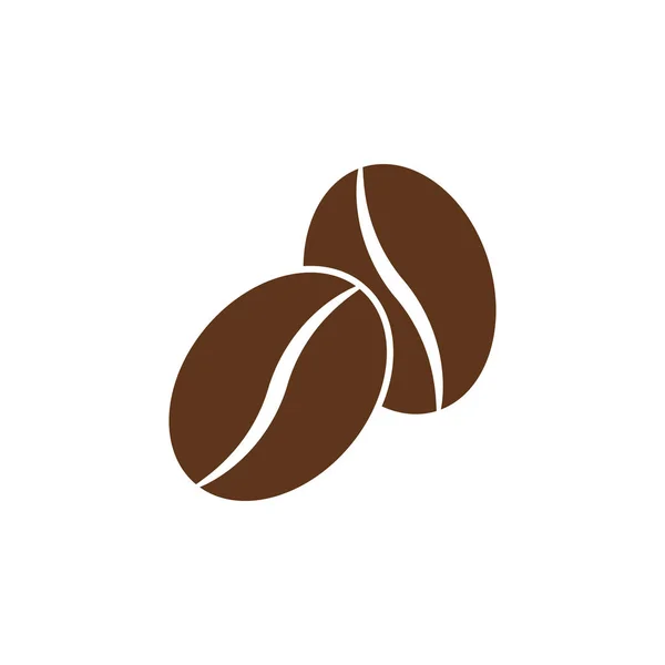 Ilustración vectorial del icono del grano de café simple. Aislado . — Archivo Imágenes Vectoriales