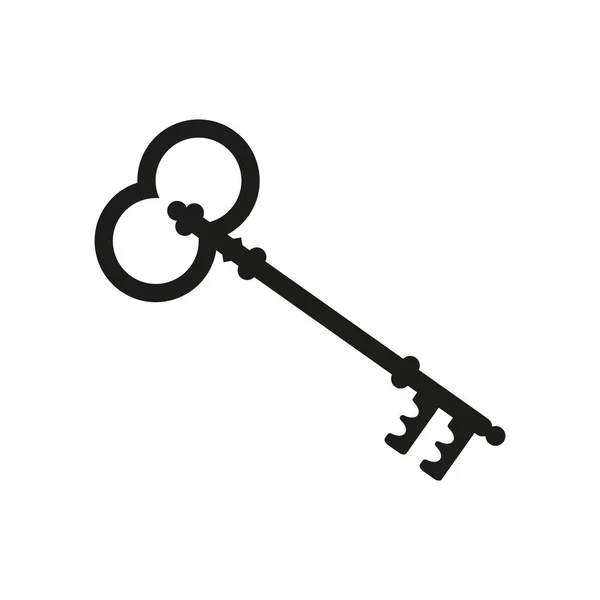 Ilustración vectorial del icono de clave simple. Aislado . — Archivo Imágenes Vectoriales