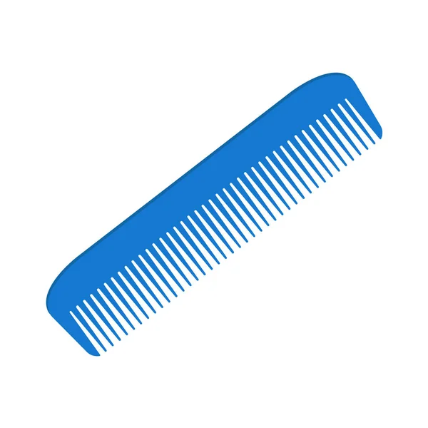 Comb icon. blue icon isolated on white background. Vector. — Stock Vector