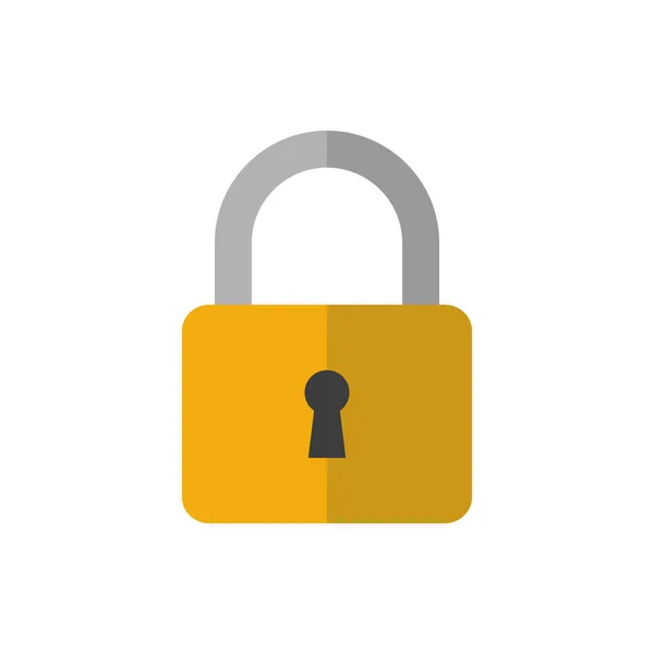 Lock icon flat style vector illustration. Isolated. — ストックベクタ