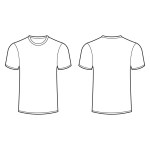 Blank t-shirt templateck Stock Vector Image by ©nikolae #11139614
