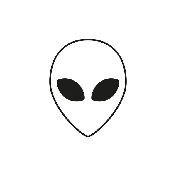 Vector illustratie van eenvoudige alien icoon. geïsoleerd. — Stockvector