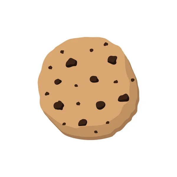 Galleta de chocolate. Ilustración del clip vectorial. Aislado . — Vector de stock