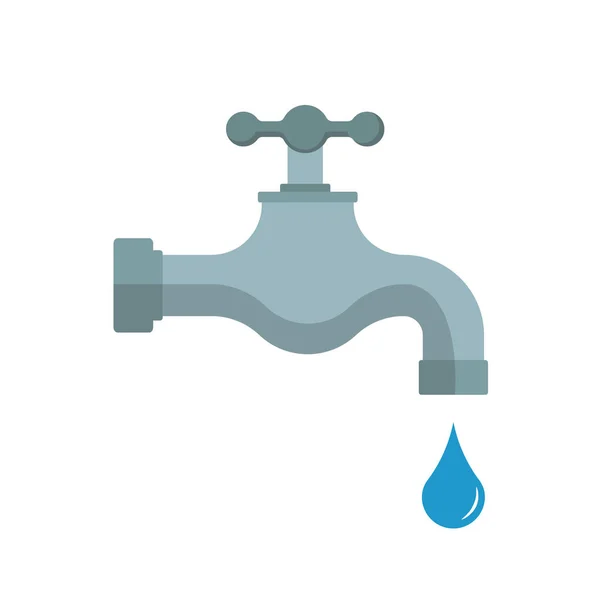 Vector illustration of water tap icon. isolated. — Stock Vector