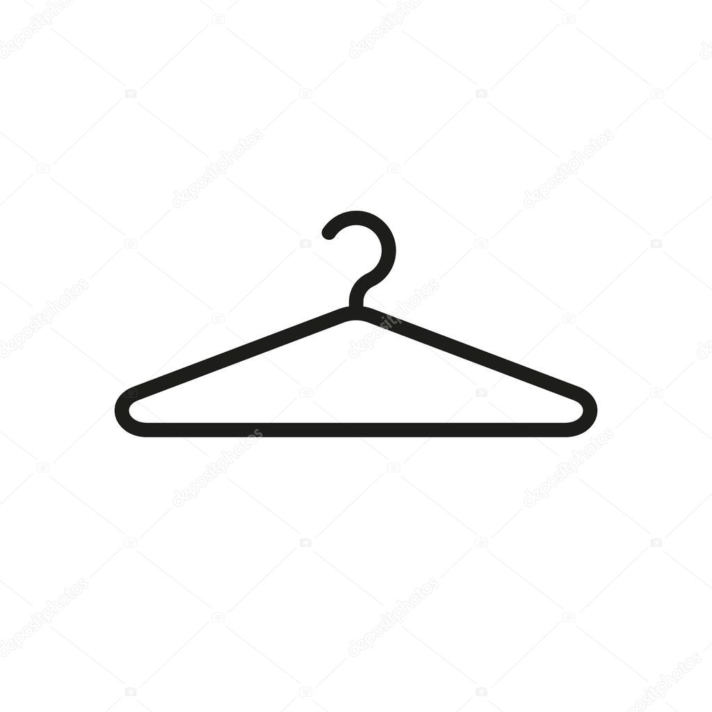 Hanger icon isolated on white background. Vector.