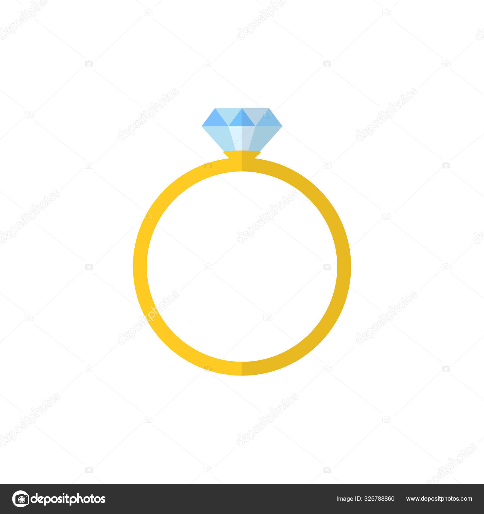 Icono de vector anillo de boda. Icono de vector de anillo de compromiso  diamante. Diseño plano . Vector de stock #325788860 de ©nazb438@gmail.com, image size:1600x1700