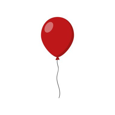 Beyaz arkaplanda izole edilmiş balon simgesi. Vektör.