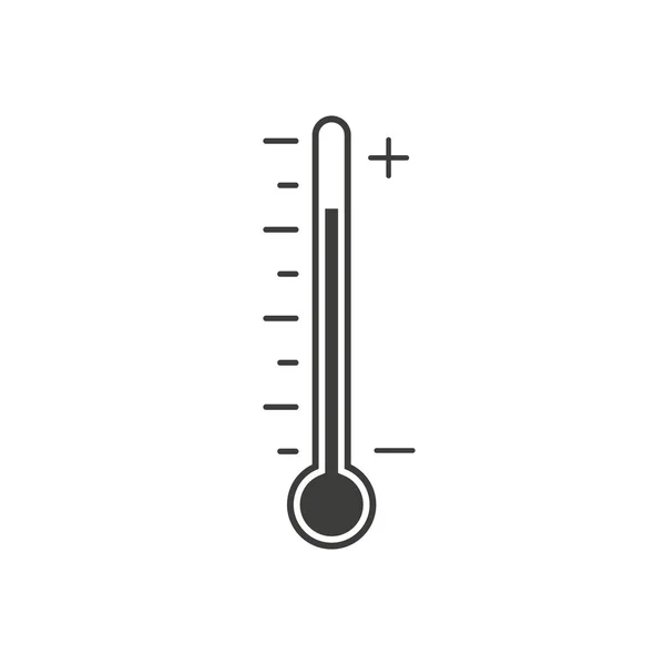 Vector illustratie van eenvoudige thermometer icoon. geïsoleerd. — Stockvector