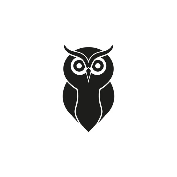 Vector illustratie van uil logo ontwerp. geïsoleerd. — Stockvector