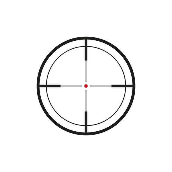 Isolated sniper sight on white background, vector illustration. — Stock Vector