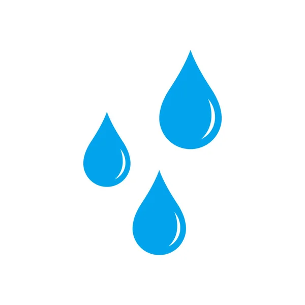 Vector illustration of water drop vector icon. Isolated. — Stock Vector