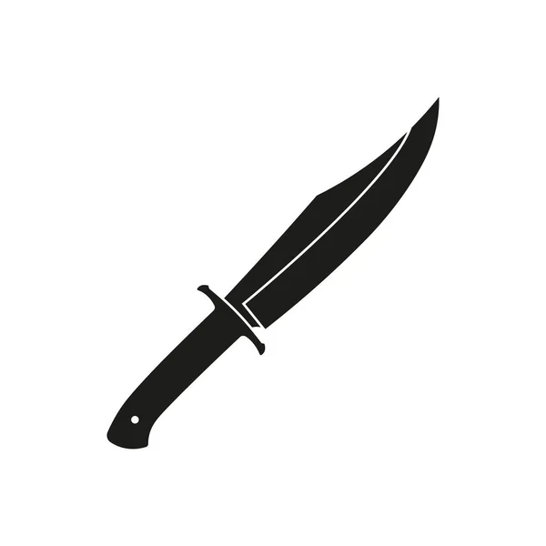 Vector illstration of knife icon. Flat design. Isolated. — Stock Vector