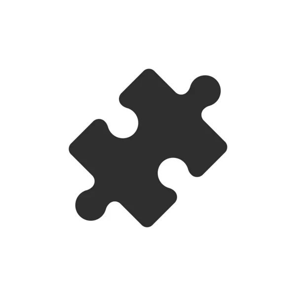 Vektor-Abbildung des Puzzlesymbols. flache Bauweise. isoliert. — Stockvektor
