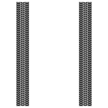 Beyaz arka planda lastik izleri var. Bölüm 10.